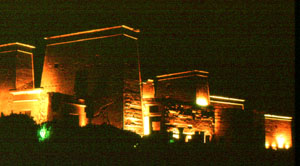 son et lumires au temple de Philae